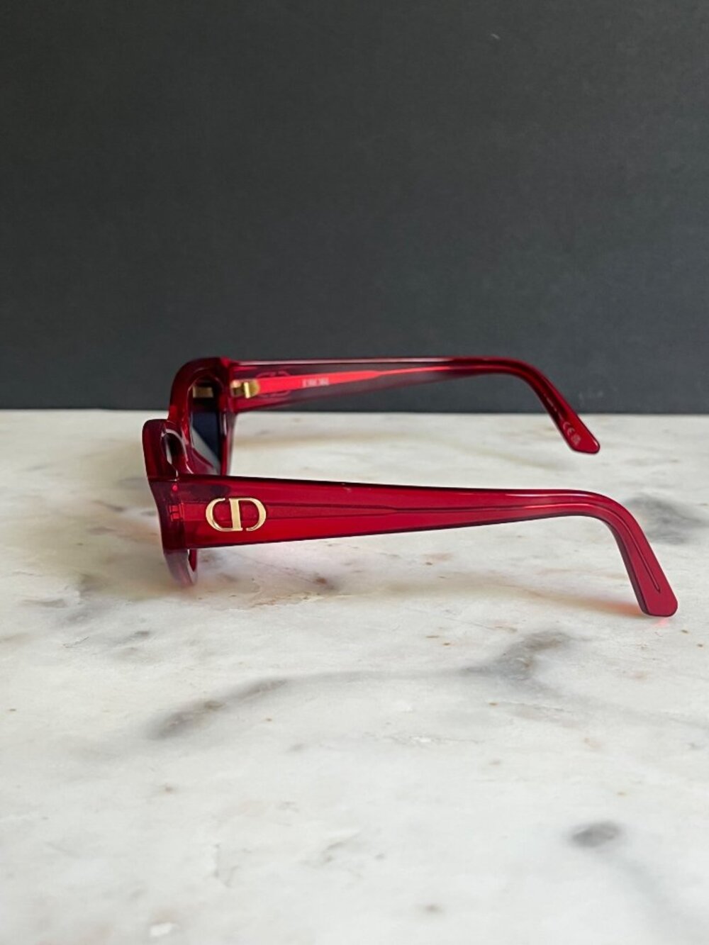 Dior DIORGLOW B1I red cat eye sunglasses - Picture 5 of 10